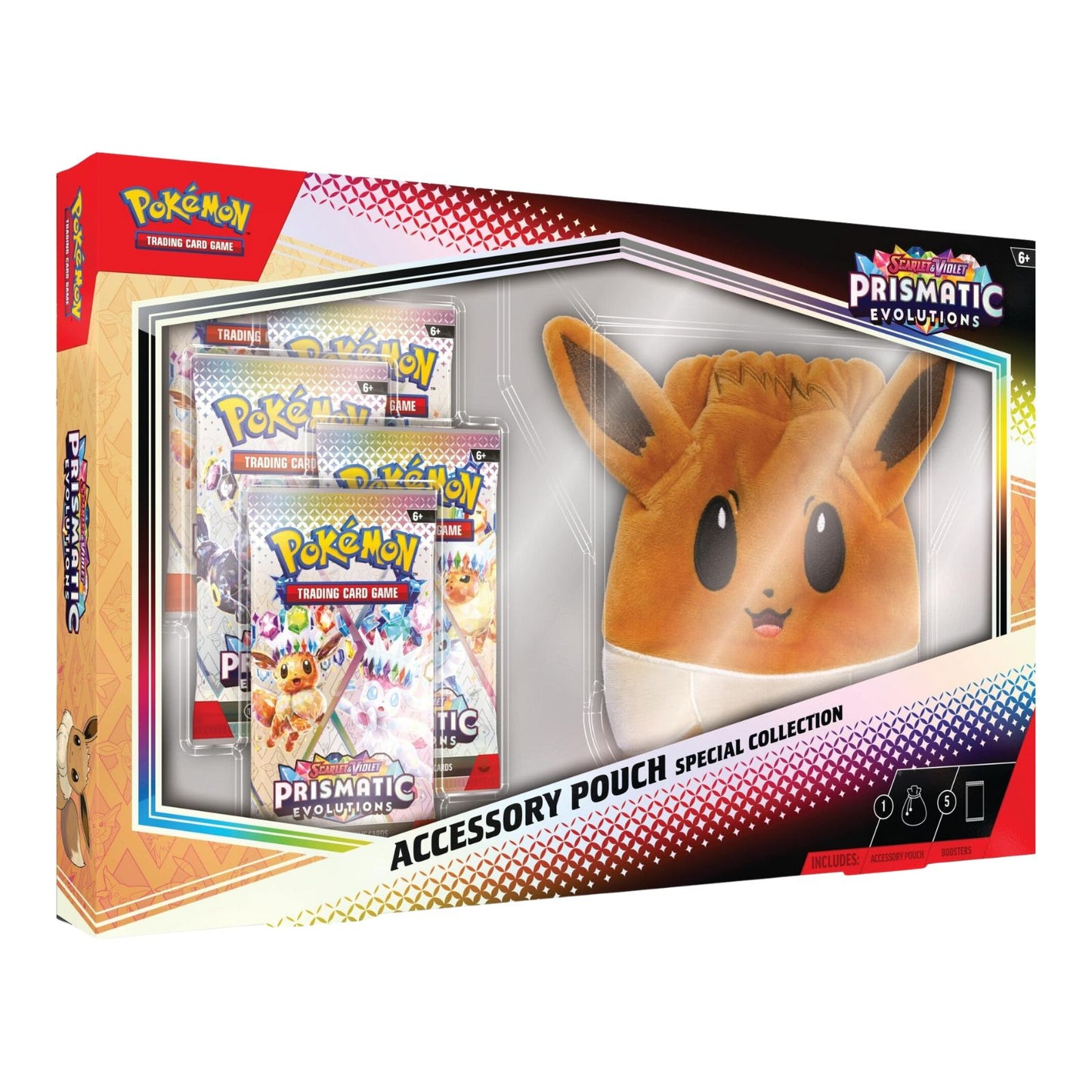 Pokemon TCG Prismatic Evolutions Accesory Pouch Collection Ingles