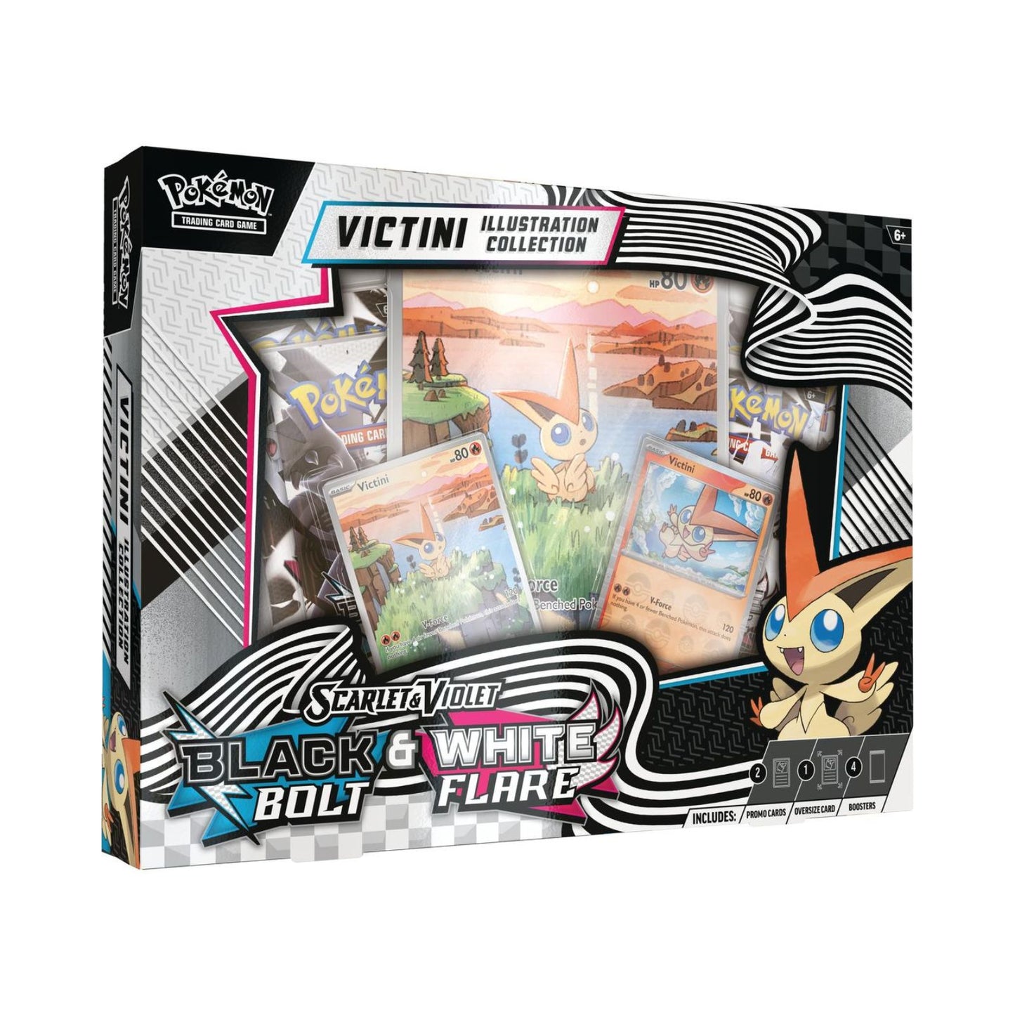 Pokemon TCG Black Bolt & White Flare Victini Illustration Collection Ingles