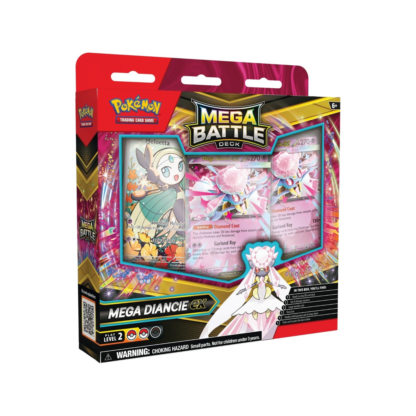 Pokemon TCG Mega Battle Deck Mega Diancie Ex Ingles