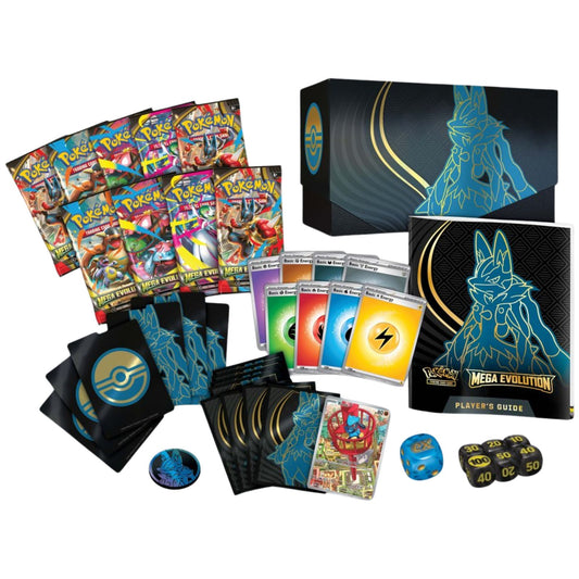 Pokemon TCG Mega Evolution Elite Trainer Box Mega Lucario Ingles