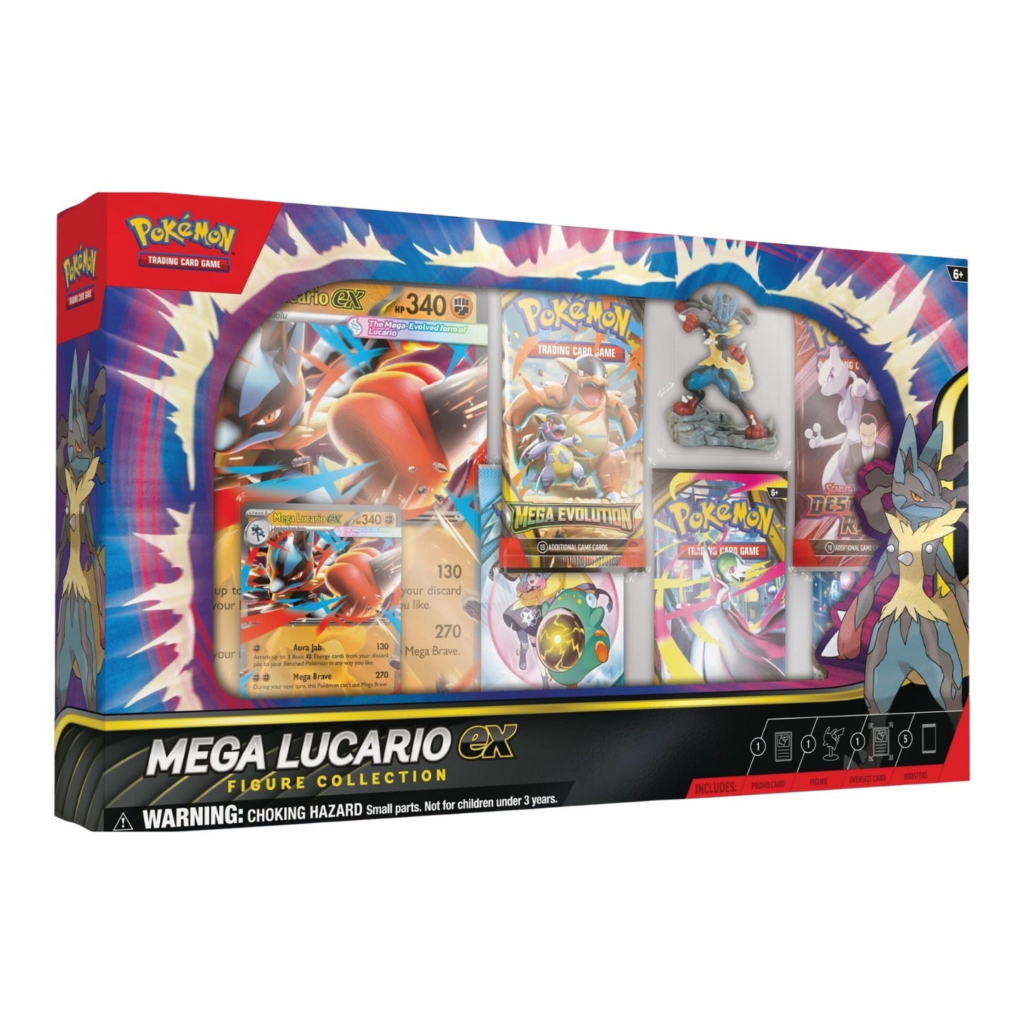 Pokemon TCG Mega Lucario Ex Figure Collection Ingles