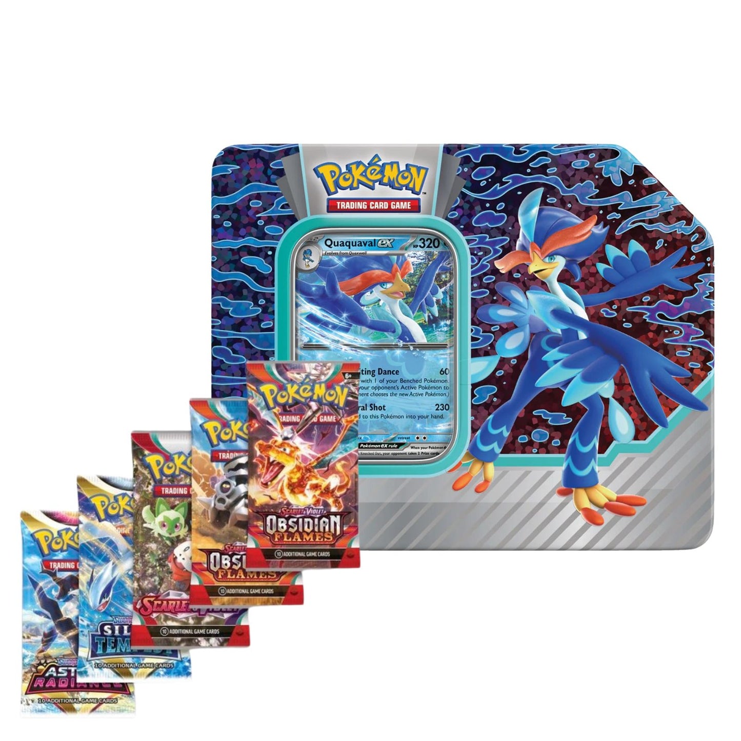 Pokemon TCG Paldea Partners Tin Quaquaval Ex Ingles