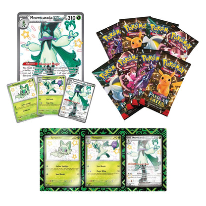 Pokemon TCG Paldean Fates Meowscarada Ex Premium Collection Ingles