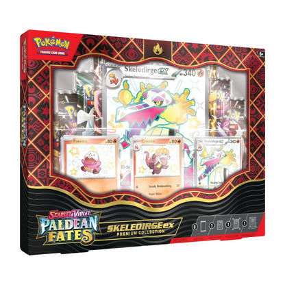 Pokemon TCG Paldean Fates Skeledirge Ex Premium Collection Ingles