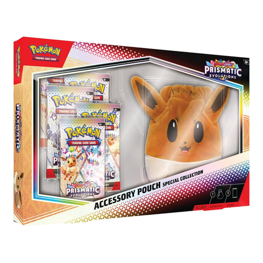 Pokemon TCG Prismatic Evolutions Accesory Pouch Collection Ingles