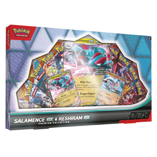 Pokemon TCG Salamence Ex & Reshiram Ex Premium Collection Ingles