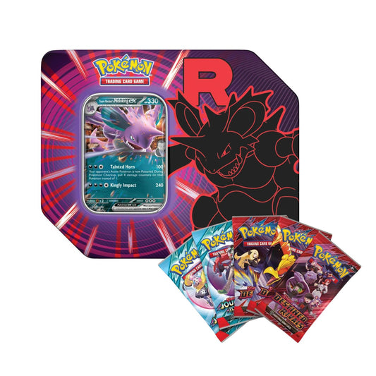 Pokemon TCG Team Rocket Tin Nidoking Ex Ingles