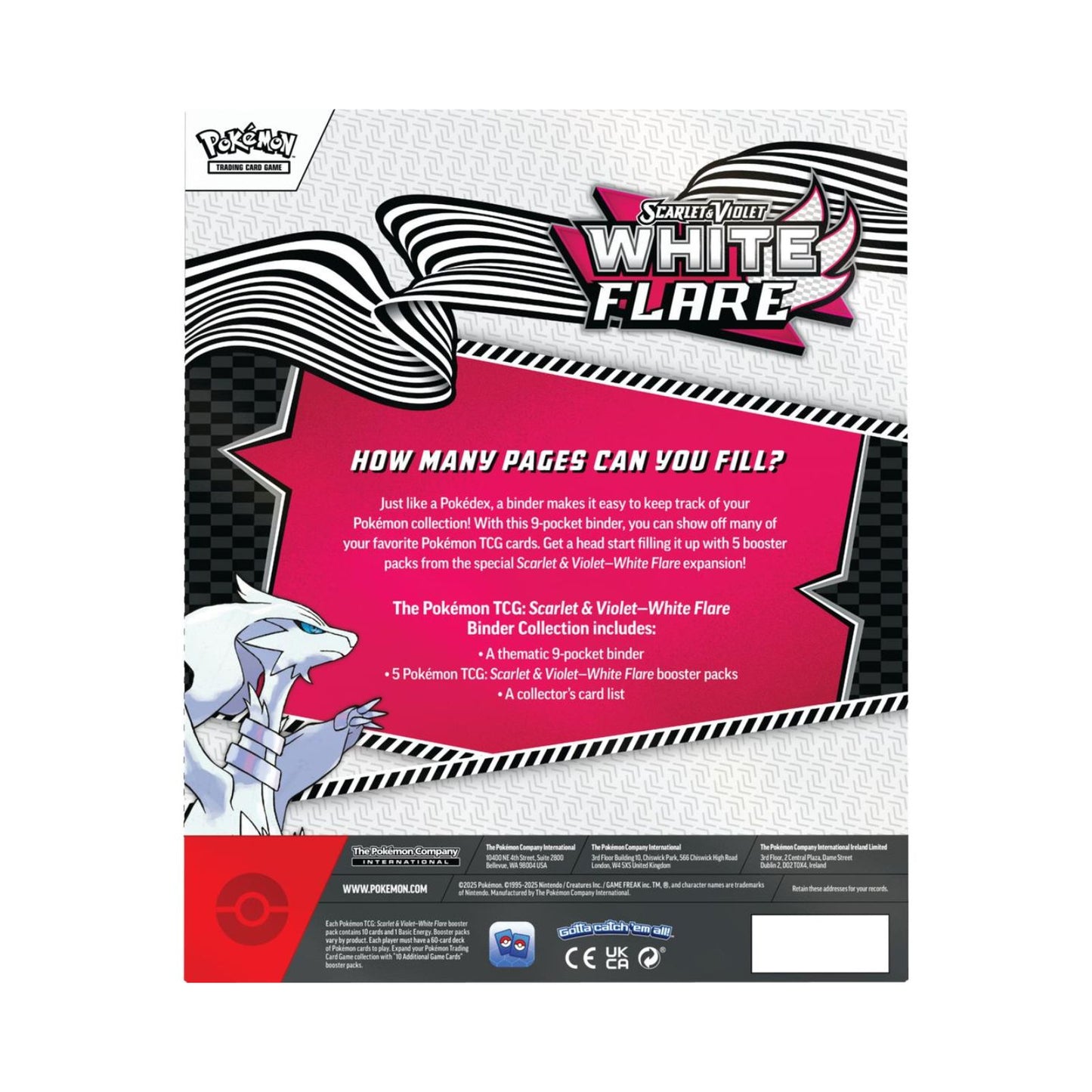 Pokemon TCG Black Bolt Whtie Flare Ingles